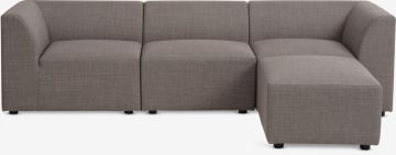 Sofa modul đổi góc | TERNDRUP | vải polyester | xám nhạt | R250xS88/176xC67cm