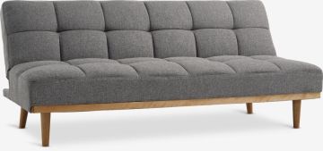 Sofa giường | NEJEDE | vải polyester | xám nhạt | R191xS86/108xC87cm