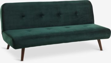 Sofa giường | JUVRE | vải polyester | xanh lá đậm | R192xS92xC89cm