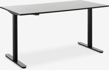 Bàn làm việc điều chỉnh độ cao | SVANEKE | gỗ công nghiệp/thép | đen | R80xD160xC70/119cm