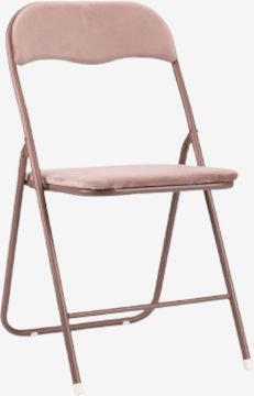 Ghế gấp | VOEL | thép/nhựa PP | hồng | R44xS45xC81cm