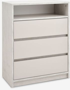 Tủ ngăn kéo | BILLUND | gỗ công nghiệp | vân đá cẩm thạch/be | R71xS39xC90cm