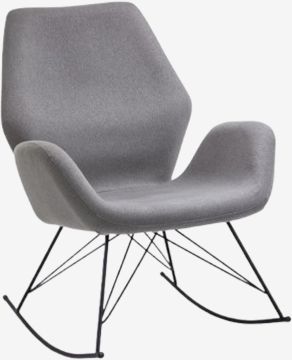 Ghế thư giãn | JARLEBJERG | thép/vải polyester | xám đậm | R74xS85xC94cm