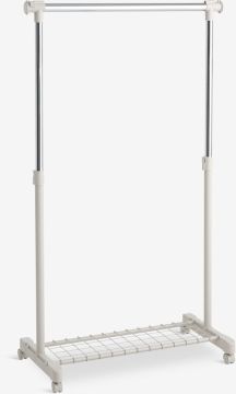 Giá treo quần áo | GUDME | PP/thép | be/màu chrome | R82/132xS43xC91/161cm