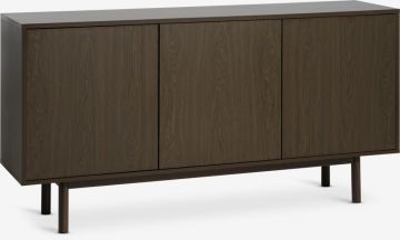 Tủ phòng ăn | ALSTED | 3 cánh | gỗ công nghiệp | màu sồi đậm | R160xS40xC80cm