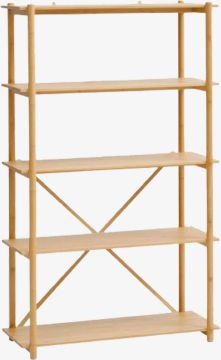 Kệ sách | VANDSTED | tre | màu tự nhiên | R83xS32xC137cm