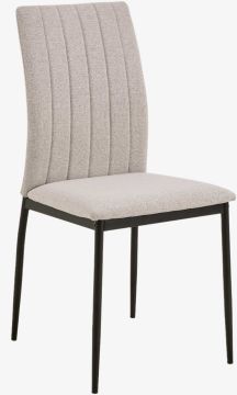 Ghế bàn ăn | DEMINA | vải polyester/kim loại | be | R43.5xS53.5xC88.5cm