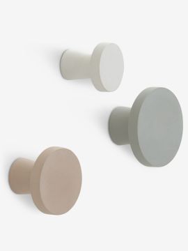 Bộ 3 móc treo quần áo | KELSTRUP | polyresin | nhiều màu | Ø5/7/8xS6cm
