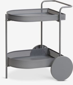Kệ đa năng | JUKKERUP | kim loại/nhựa | xám đậm | R62xS50xC69cm