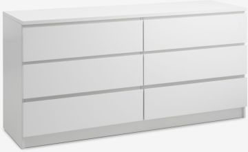 Tủ ngăn kéo 6 ngăn | LIMFJORDEN | gỗ công nghiệp | trắng | R161xS48xC79cm