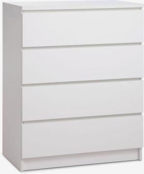 Tủ ngăn kéo 4 ngăn | LIMFJORDEN | gỗ công nghiệp | trắng | R81xS48xC101cm