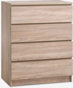Tủ ngăn kéo 4 ngăn | LIMFJORDEN | gỗ công nghiệp | màu sồi nhạt | R81xS48xC101cm