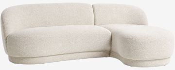 Sofa góc phải | ANDRUP | vải polyester | be | R221xS87/152xC76cm