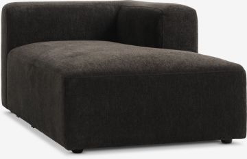 Module góc phải | SKEJBY | vải polyester | nâu | R92xS155xC64cm