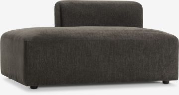 Module góc trái | SKEJBY | vải polyester | nâu | R122xS92xC64cm