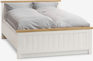 Giường | MARKSKEL | gỗ công nghiệp/gỗ sồi | trắng/sồi | R180xD200cm