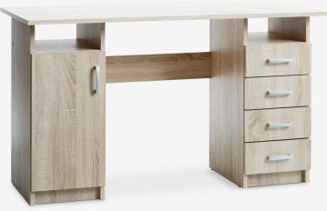 Bàn làm việc | EVETOFTE | gỗ công nghiệp | màu sồi | R60xD125xC75cm