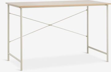 Bàn làm việc | VANDBORG | gỗ công nghiệp/kim loại | be | R60xD120xC75cm