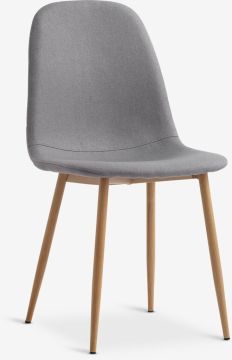 Ghế bàn ăn | JONSTRUP | kim loại/vải polyester | xám/sồi | R45xS53xC87cm