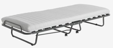 Giường gập | SYDALS | memory foam/thép | xám nhạt/ghi đậm | R80xD200cm