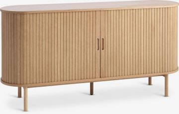Tủ phòng ăn | LYNGVIG | 2 cánh trượt | gỗ công nghiệp/veneer sồi | màu sồi | R160xS40xC80cm