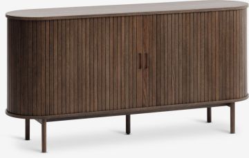 Tủ phòng ăn | LYNGVIG | 2 cánh trượt | gỗ công nghiệp/veneer sồi | màu sồi đậm | R160xS40xC80cm