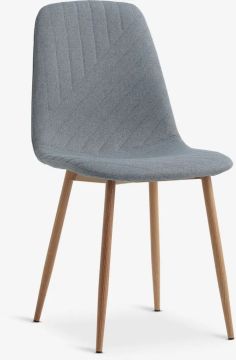 Ghế bàn ăn | JONSTRUP | kim loại/vải polyester | xanh/sồi | R44xS55xC88cm