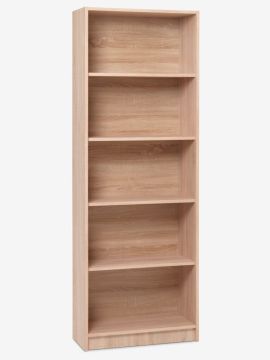 Kệ sách 5 tầng | HORSENS | gỗ công nghiệp | màu sồi | R70xS29xC197cm