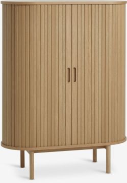 Tủ ly | LYNGVIG | gỗ công nghiệp | màu sồi | R90xS40xC120cm