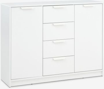 Tủ phòng ăn | JENSLEV | 2 cánh 4 ngăn | gỗ công nghiệp | trắng | R118xS36xC89cm