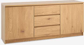 Tủ phòng ăn | LIMFJORDEN | 2 cánh 3 ngăn | gỗ công nghiệp | màu sồi | R181xS48xC78cm