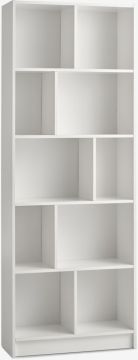 Kệ sách 5 tầng | MOSBJERG | gỗ công nghiệp | trắng | R70xS29xC190cm