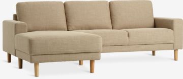 Sofa góc trái | EGENSE | vải polyester | vàng cát | R228xS80/154xC80cm