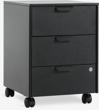 Tủ hồ sơ | KLINTHOLM | kim loại/nhựa PP | đen | R40xS45xC55cm