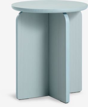 Bàn góc | LYNGE | gỗ tự nhiên | xanh nhạt | Ø35xC42cm