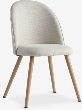 Ghế bàn ăn | THORUP | vải polyester/kim loại | be/sồi | R52xS54xC82cm