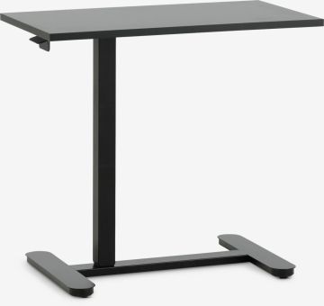 Bàn làm việc nâng hạ | LUNDTOFT | gỗ công nghiệp/thép | đen | R40xD70xC64/108cm