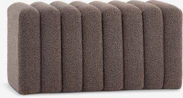 Ghế băng | BISLEV | vải polyester | màu cát đậm | R80xS40xC42cm