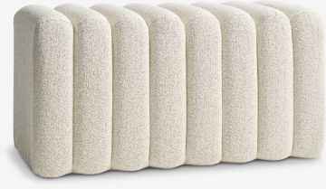 Ghế băng | BISLEV | vải polyester | màu tự nhiên | R80xS40xC42cm