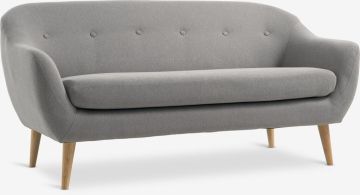 Sofa 2.5 chỗ | EGEDAL | vải polyester | xám nhạt | R170xS81xC78cm