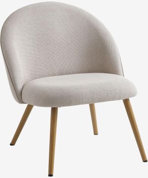 Ghế bành | THORUP | vải polyester | màu sồi/be | R65xS74xC74cm