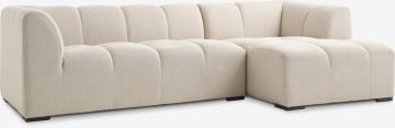 Sofa góc phải | ALLESE | vải polyester | be | R246xS88/131xC68cm