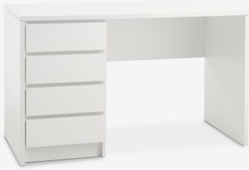 Bàn làm việc | LIMFJORDEN | gỗ công nghiệp | trắng | R60xD120xC76cm