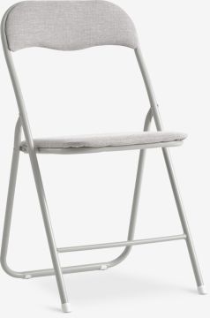Ghế gấp | VOEL | thép/vải polyester | vàng cát nhạt | R44xS45xC81cm