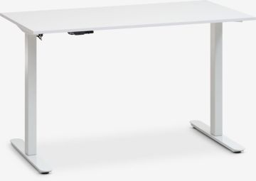 Bàn làm việc điều chỉnh độ cao | SVANEKE | gỗ công nghiệp/thép | trắng | R60xD120C70/119cm