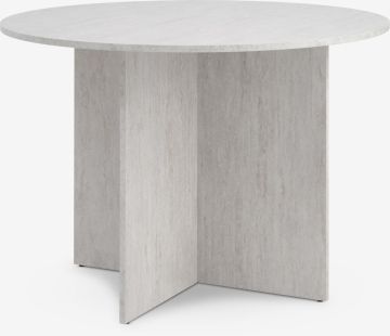 Bàn ăn | KRONDAL | gỗ công nghiệp | màu đá cẩm thạch | Ø110xC75cm