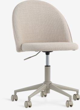 Ghế làm việc | KOKKEDAL | vải polyester | be | R54xS58xC80/93cm