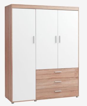 Tủ quần áo | BIRKELSE | gỗ công nghiệp | trắng/sồi | R150xS60xC198cm