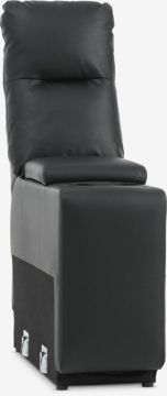 Bệ tì tay sofa | ABILDSKOV | thép/da PU | đen | R30xS89xC103cm