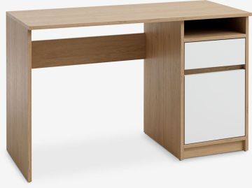 Bàn làm việc | BILLUND | gỗ công nghiệp | màu sồi/trắng | R54xD120xC75cm
